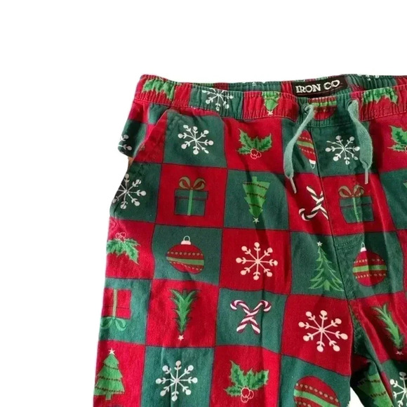 Iron Co. Christmas Holiday Jogger Pants Men’s Large Tapered - Picture 4 of 15